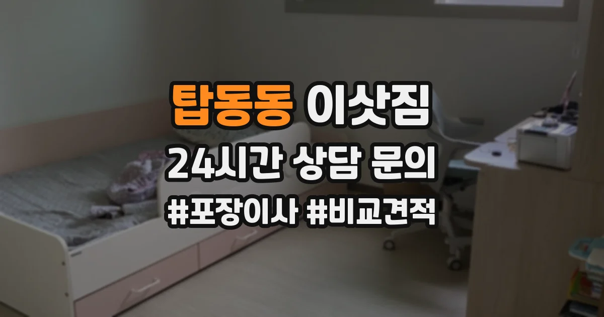 탑동동 이삿짐