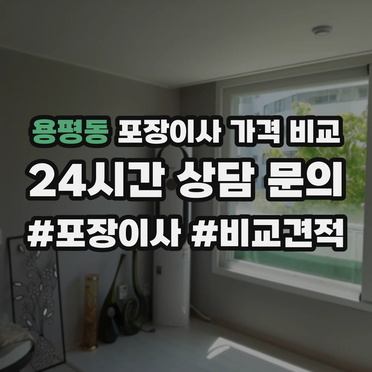 용평동 포장이사 가격 비교
