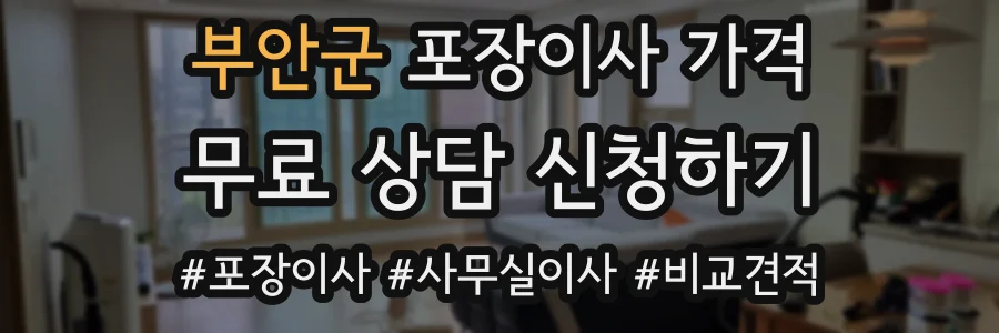 부안군 포장이사 가격
