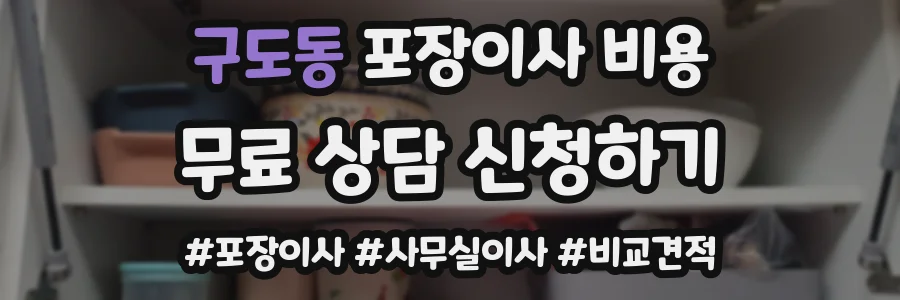 구도동 포장이사 비용