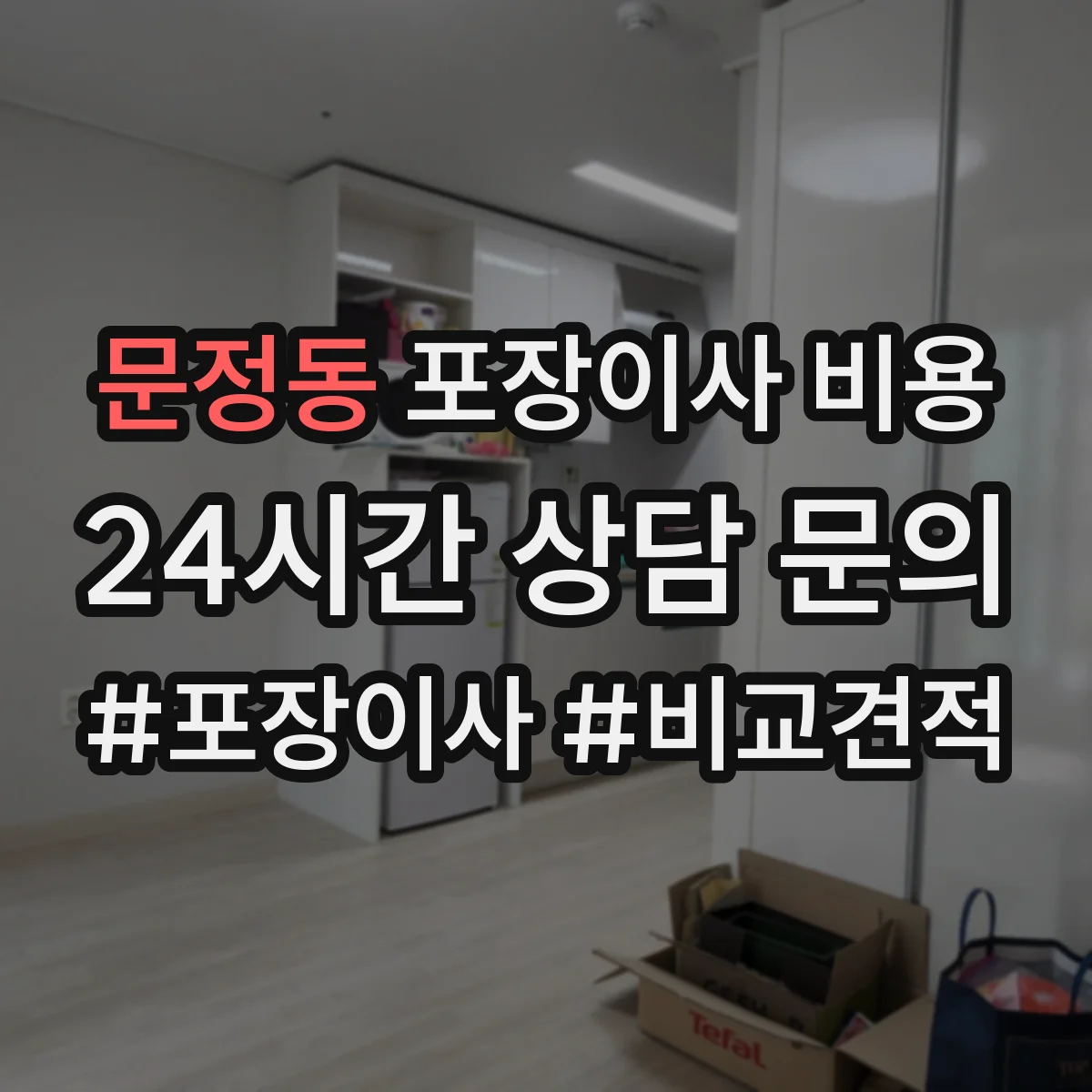 문정동 포장이사 비용