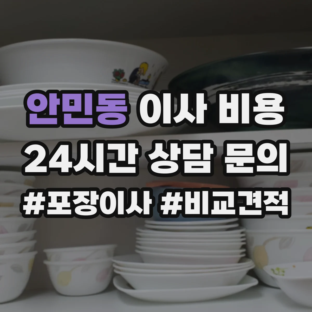 안민동 이사 비용