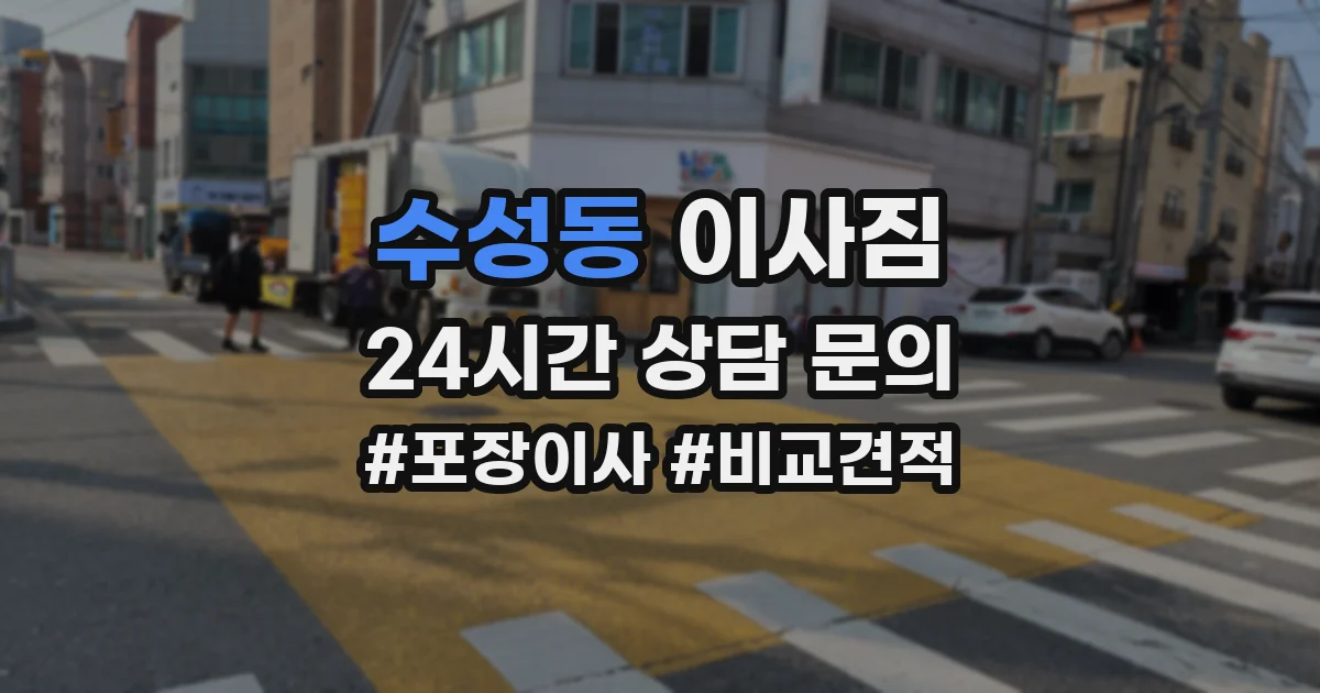 수성동 이사짐