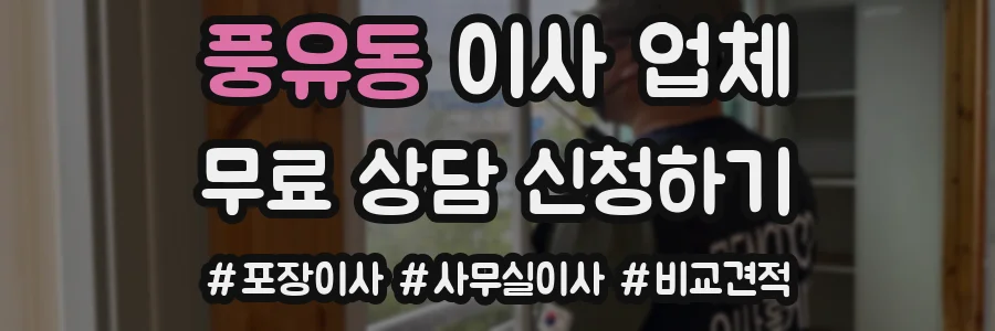 풍유동 이사 업체