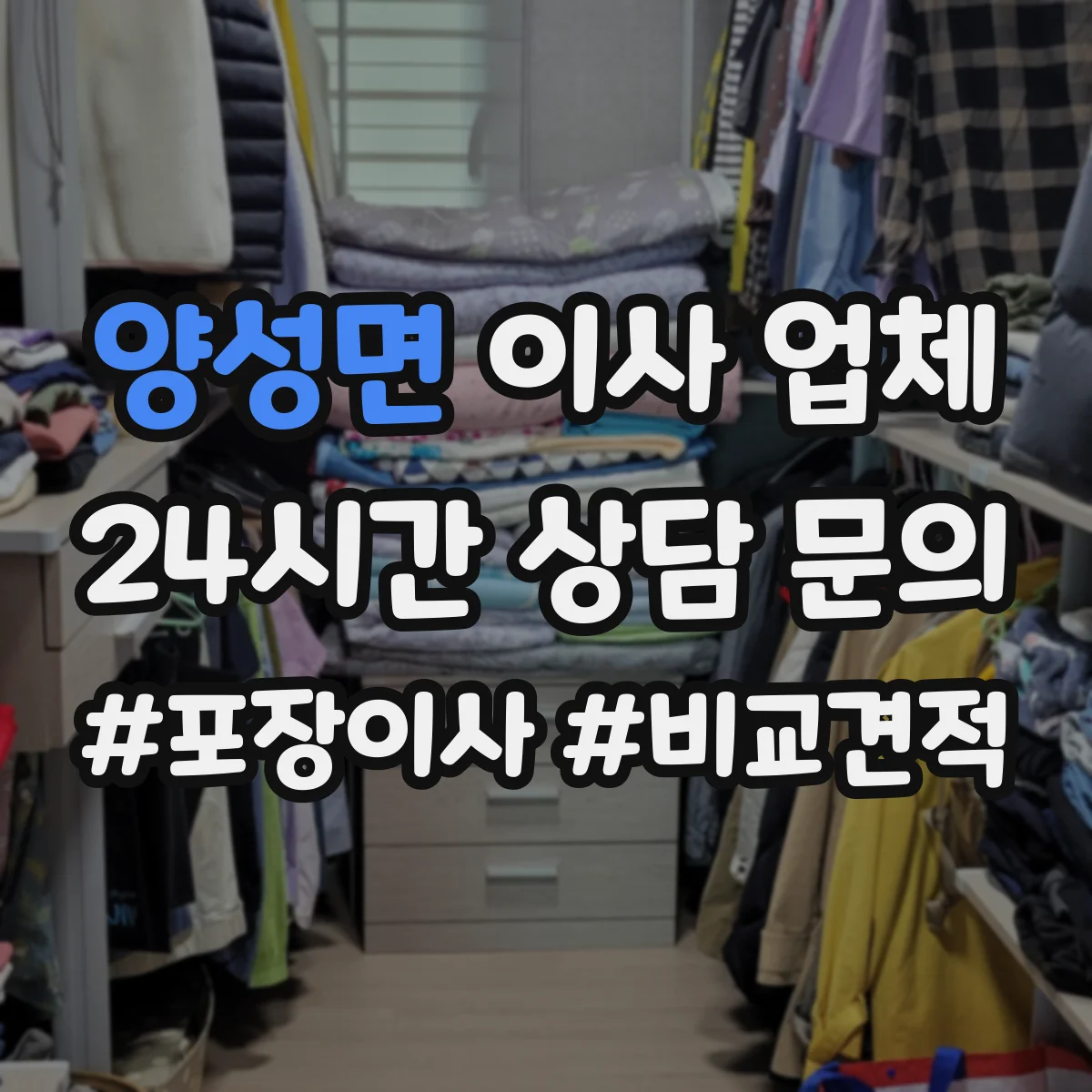 양성면 이사 업체