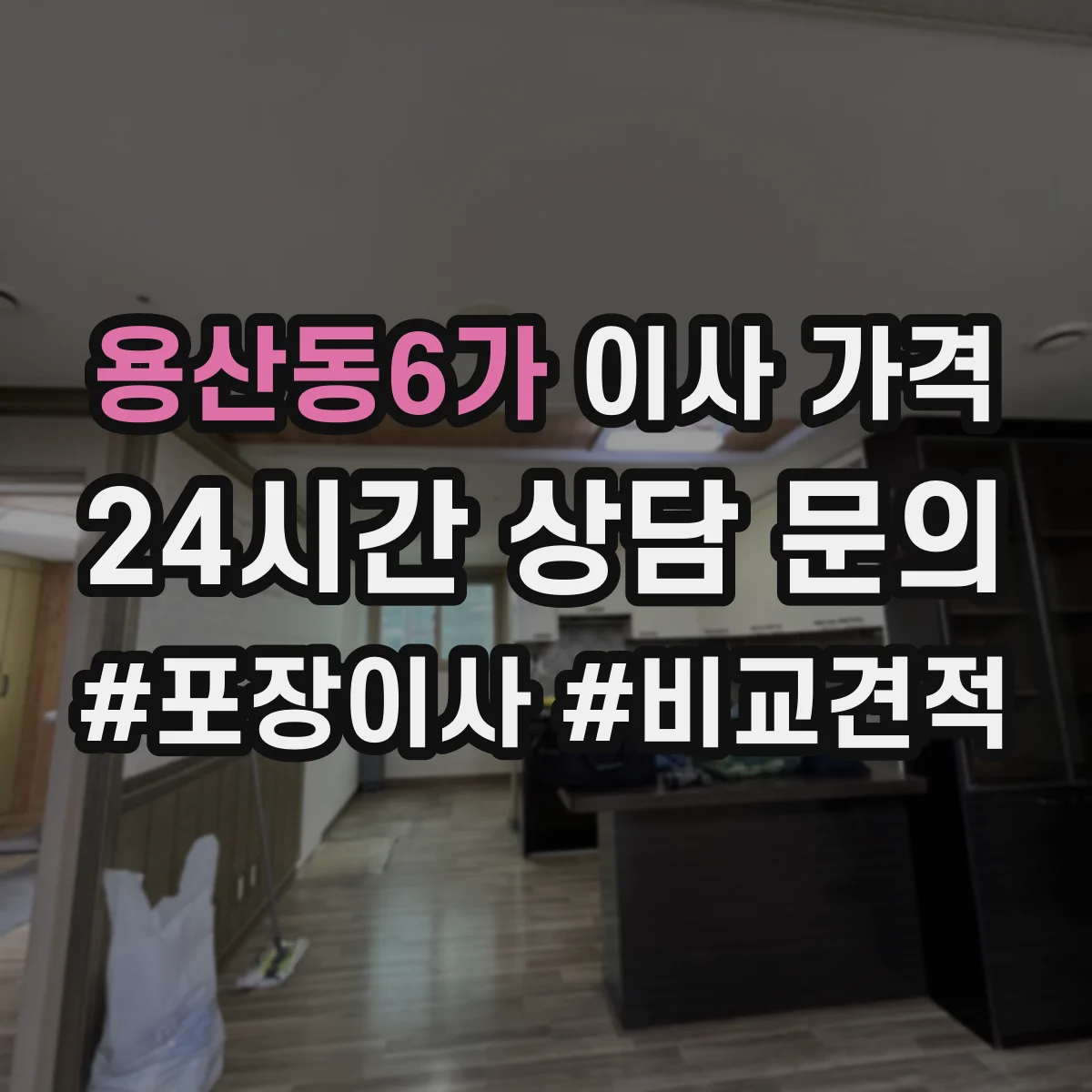 용산동6가 이사 가격