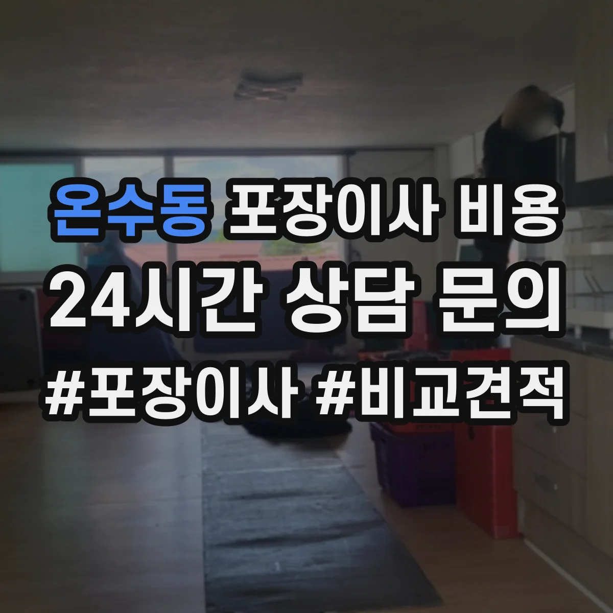 온수동 포장이사 비용