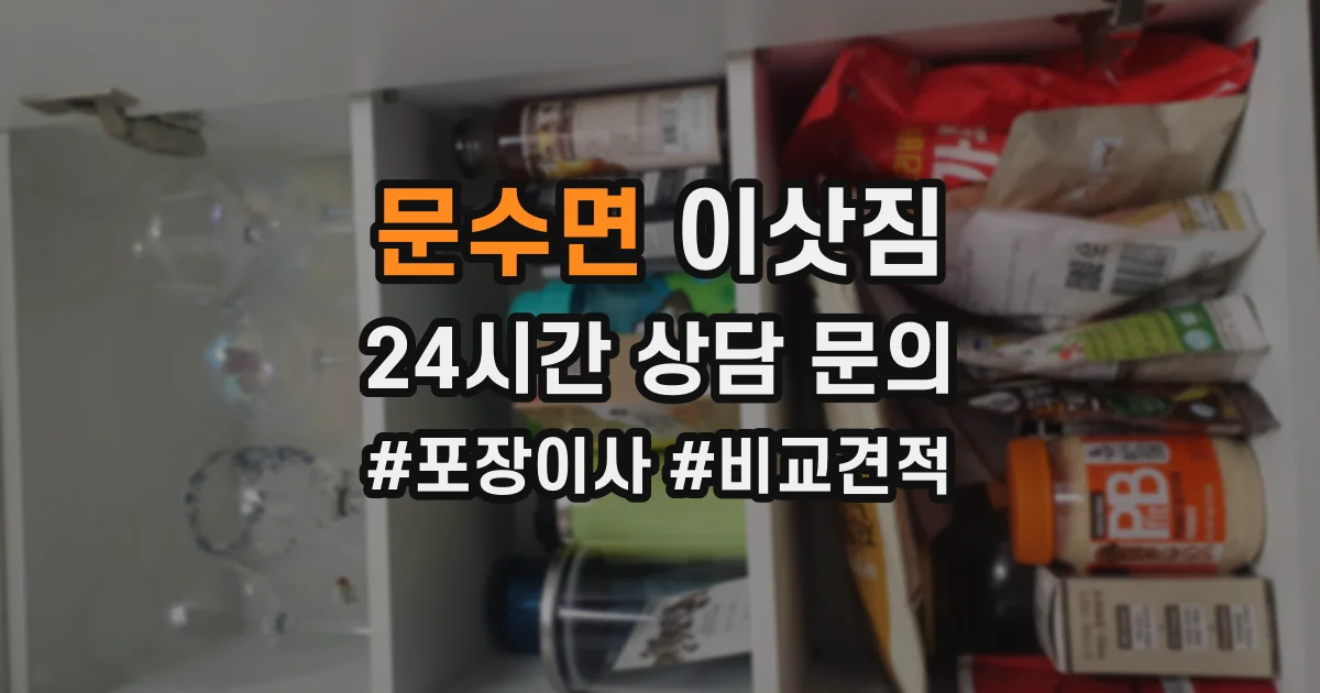 문수면 이삿짐