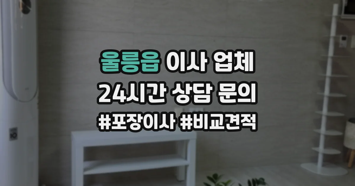 울릉읍 이사 업체