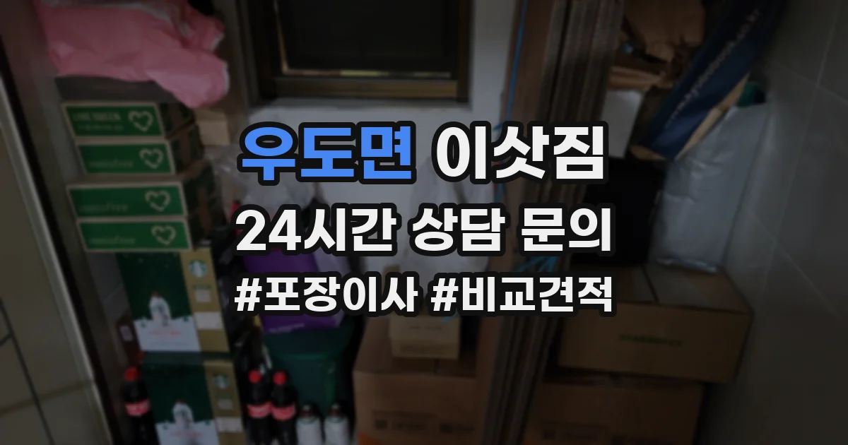 우도면 이삿짐