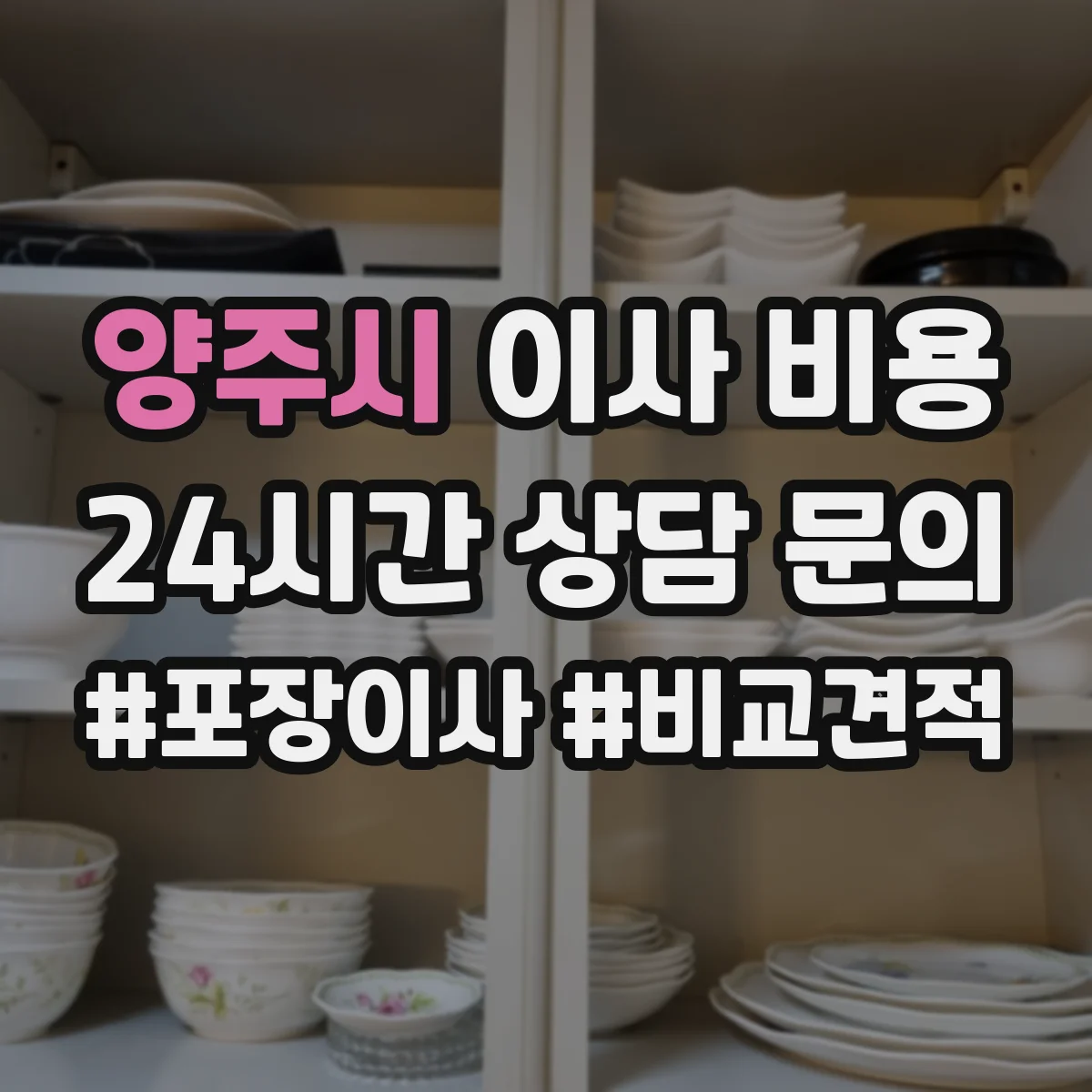 양주시 이사 비용