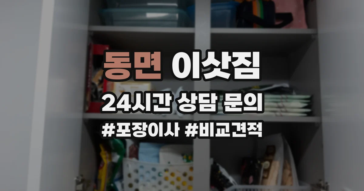 동면 이삿짐