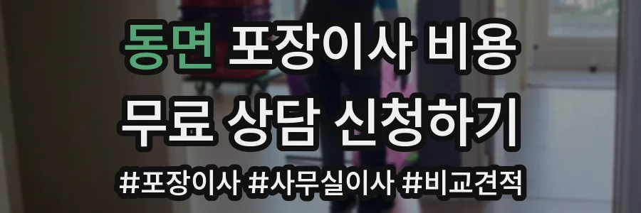 동면 포장이사 비용