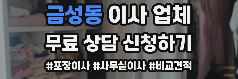금성동 이사 업체