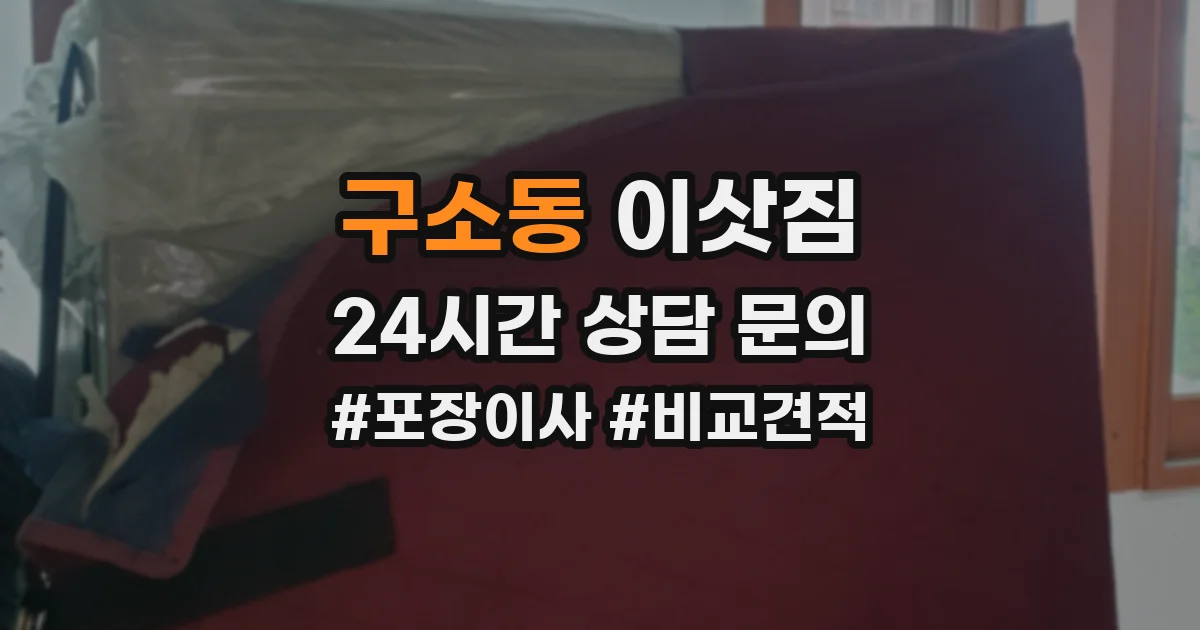 구소동 이삿짐