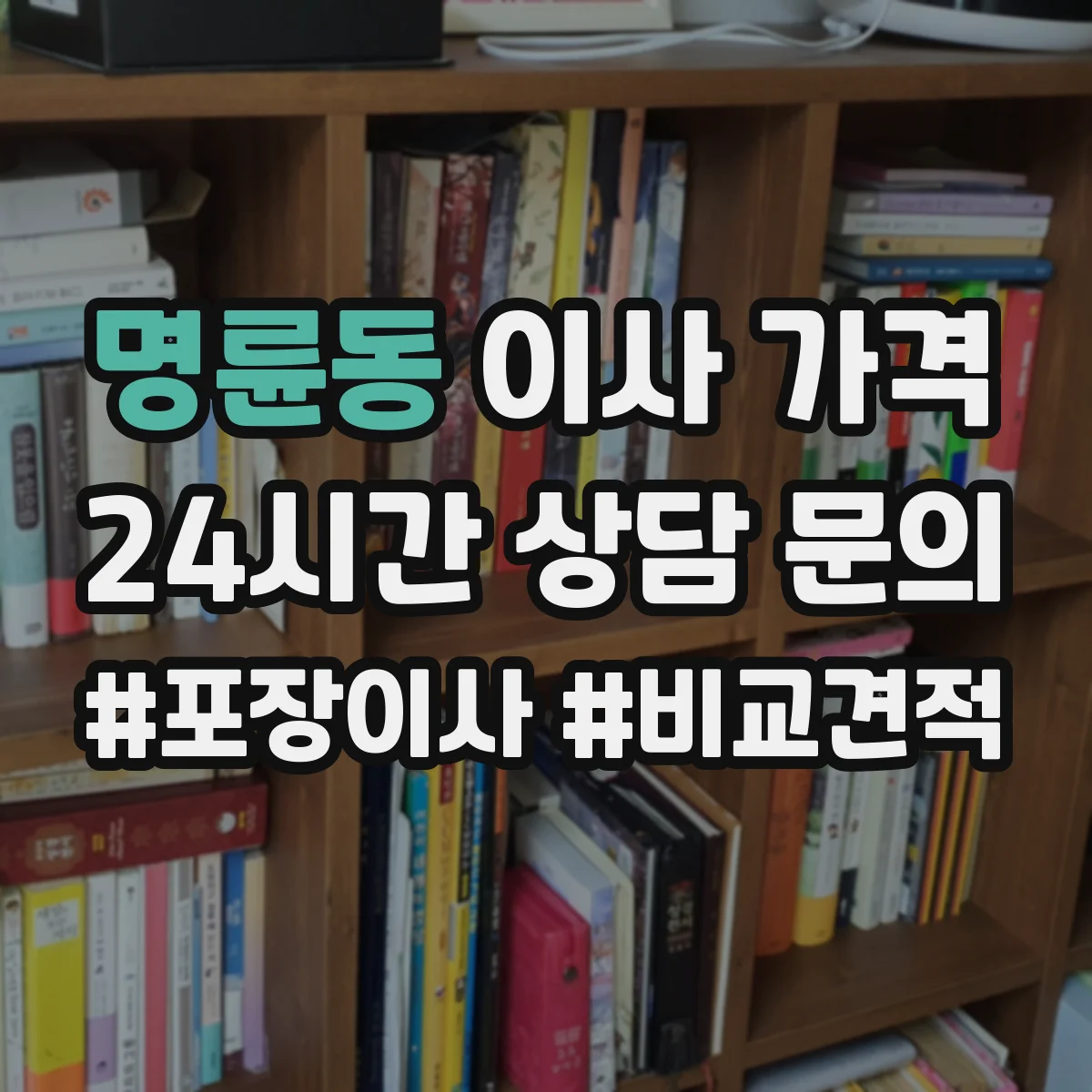 명륜동 이사 가격