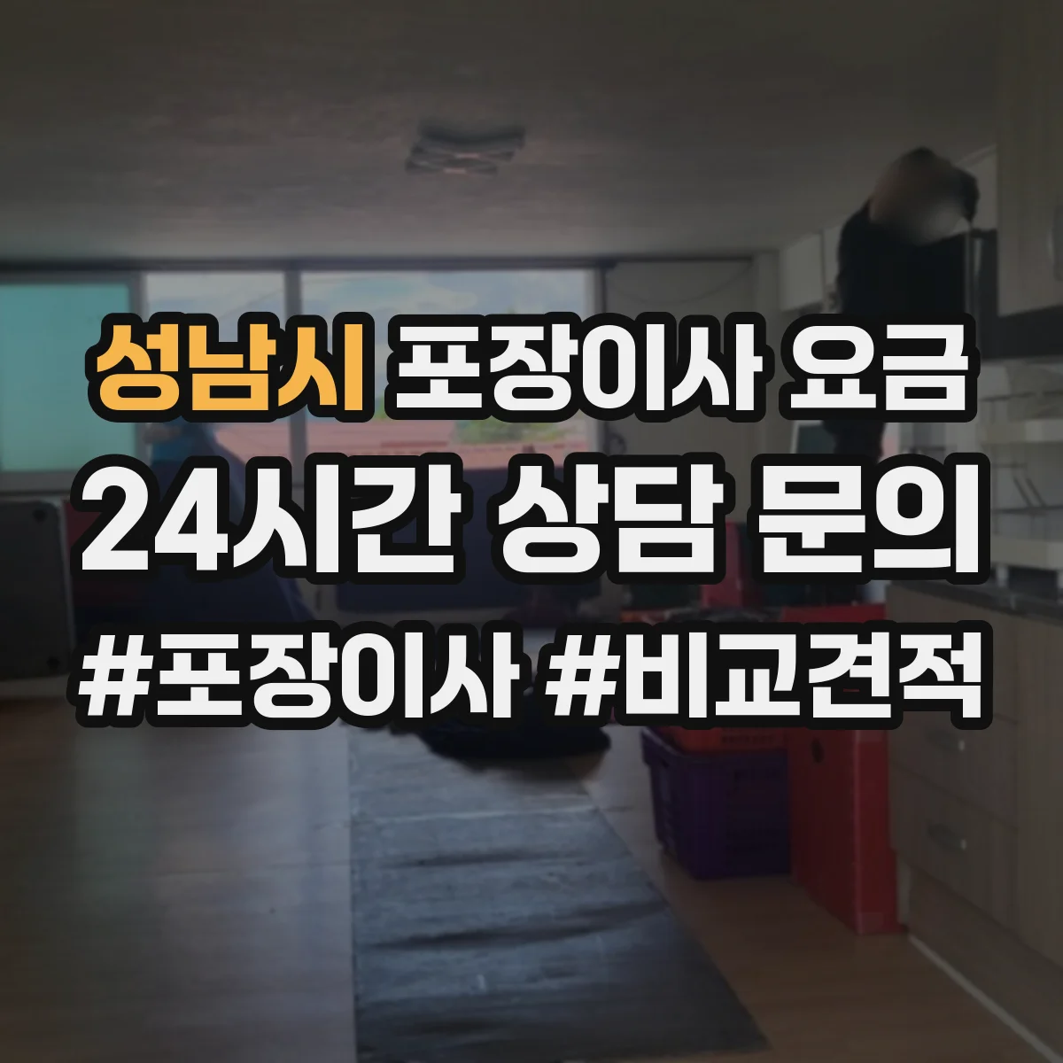 성남시 포장이사 요금