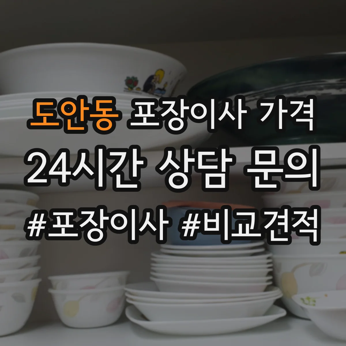 도안동 포장이사 가격