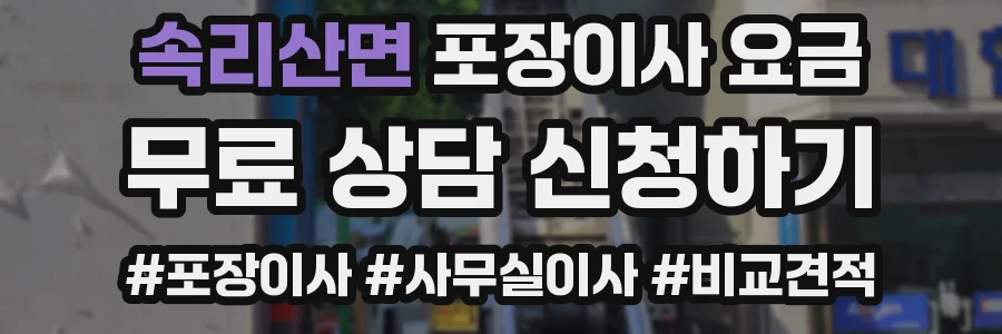 속리산면 포장이사 요금