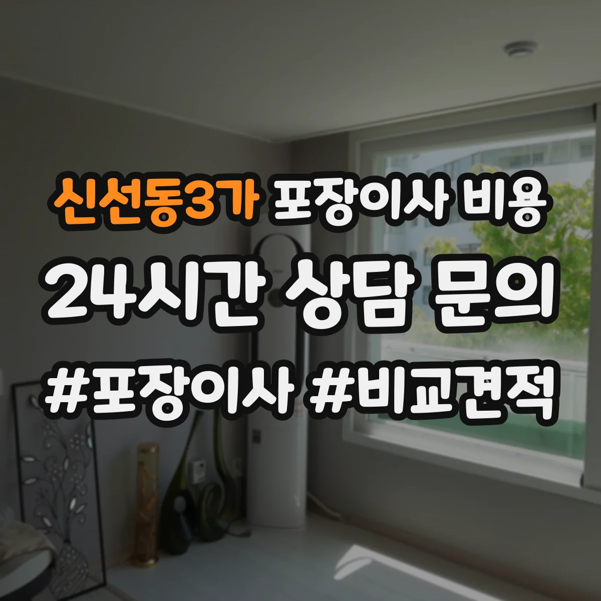 신선동3가 포장이사 비용