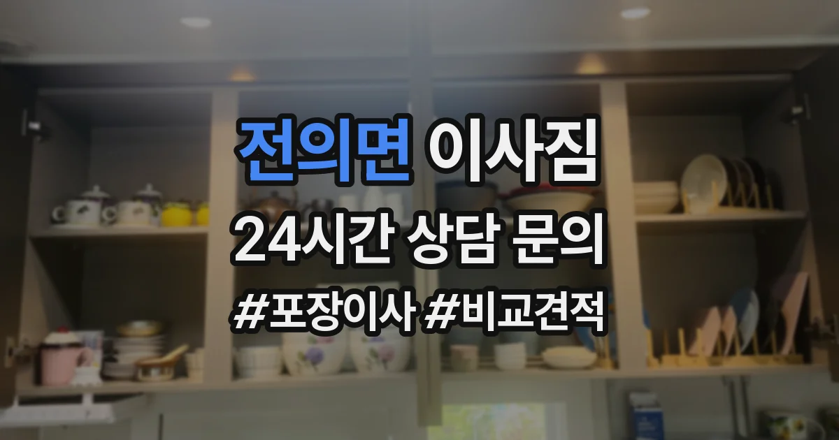 전의면 이사짐