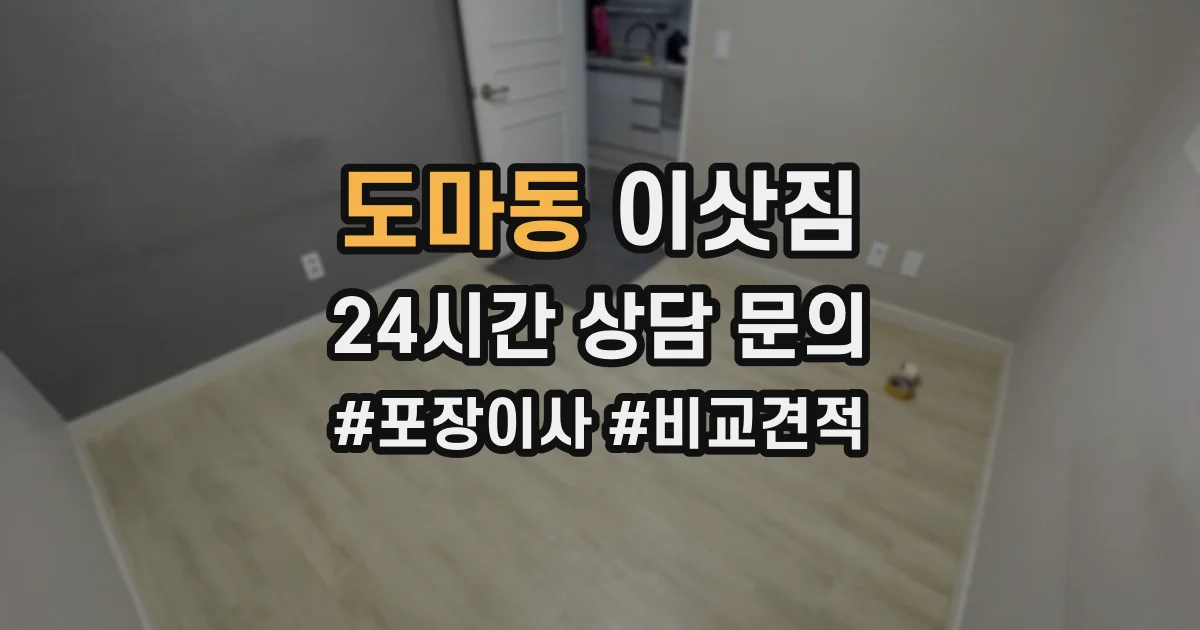 도마동 이삿짐