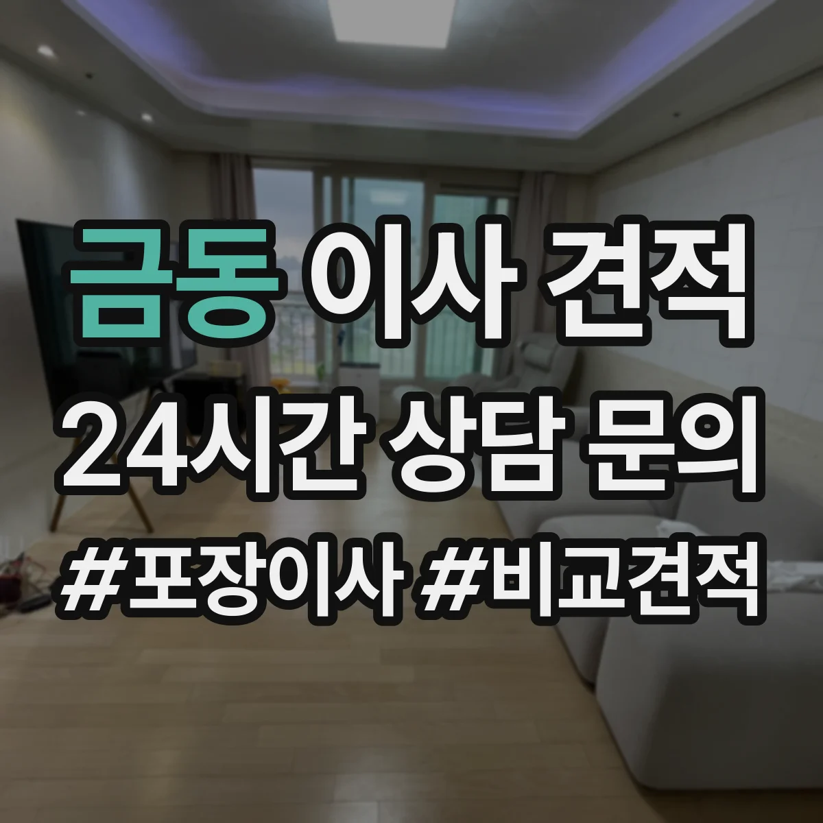 금동 이사 견적