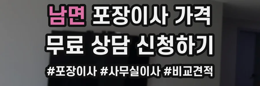 남면 포장이사 가격