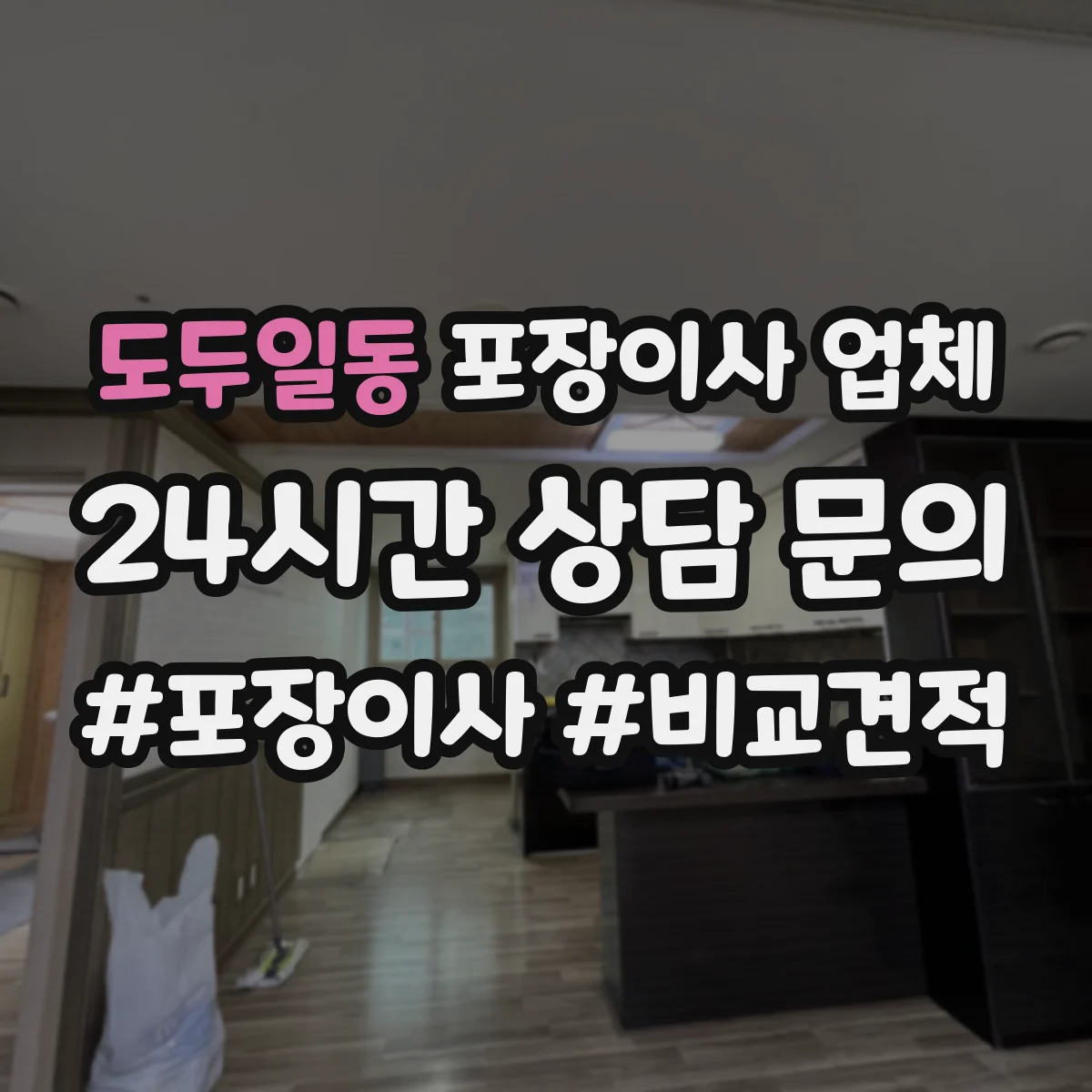도두일동 포장이사 업체
