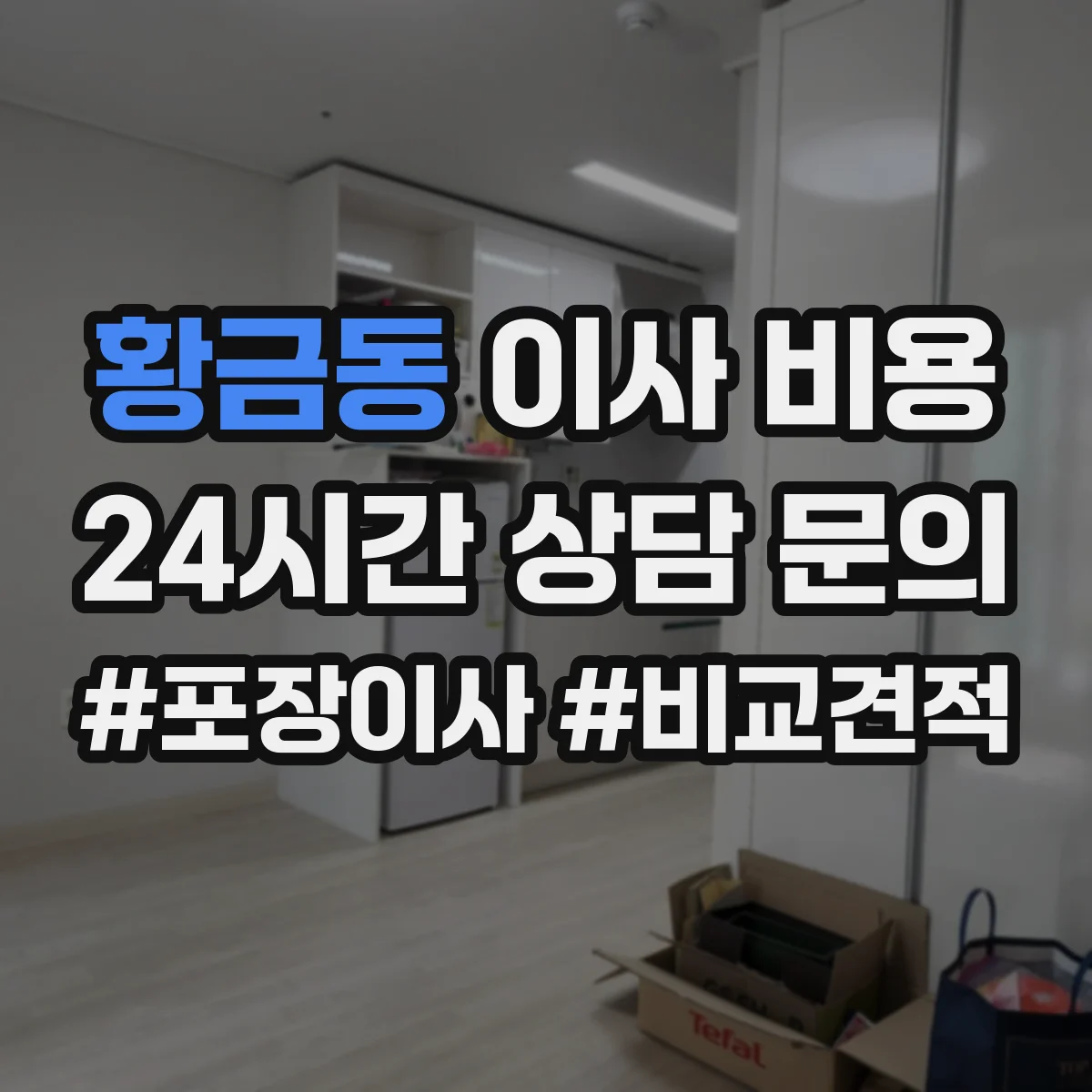 황금동 이사 비용
