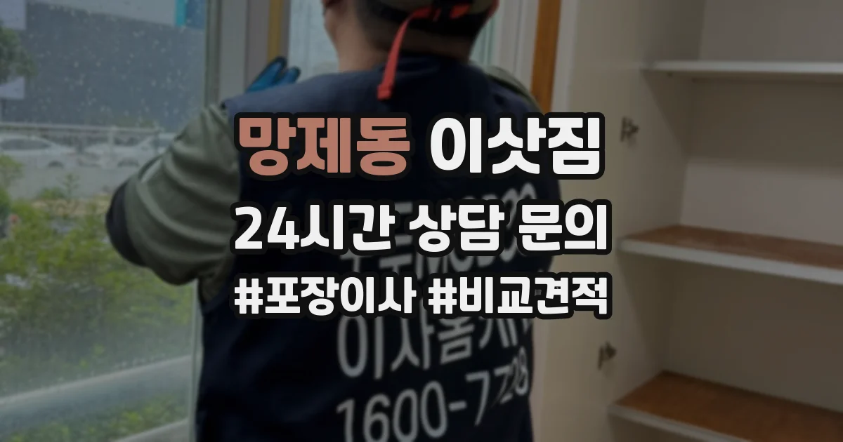 망제동 이삿짐
