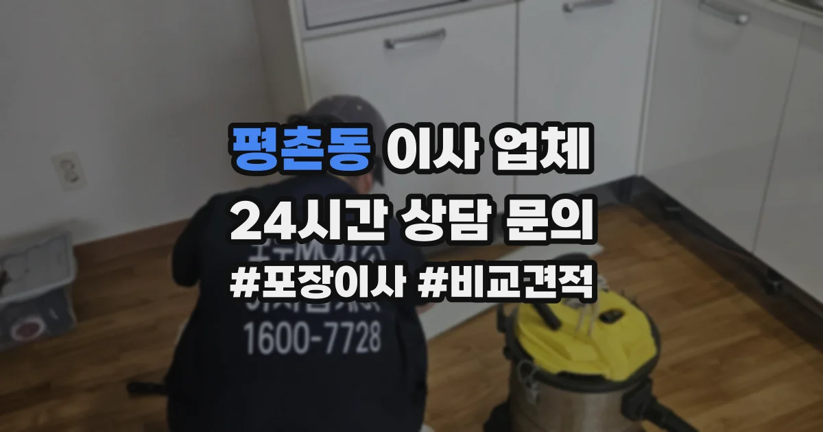 평촌동 이사 업체
