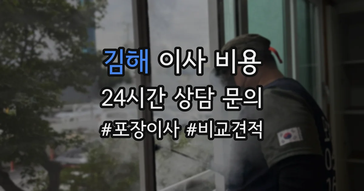 김해 이사 비용