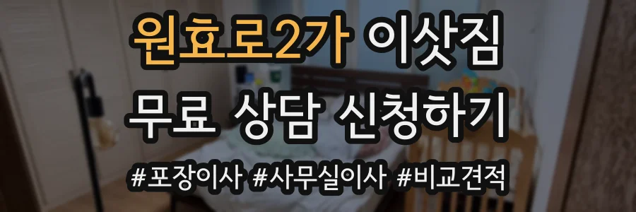 원효로2가 이삿짐