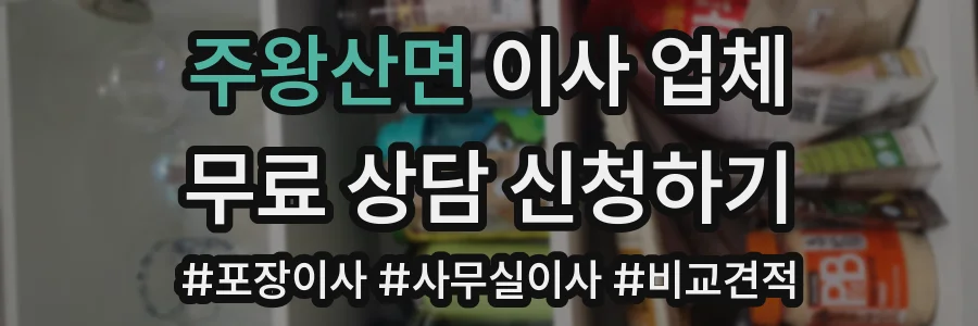 주왕산면 이사 업체