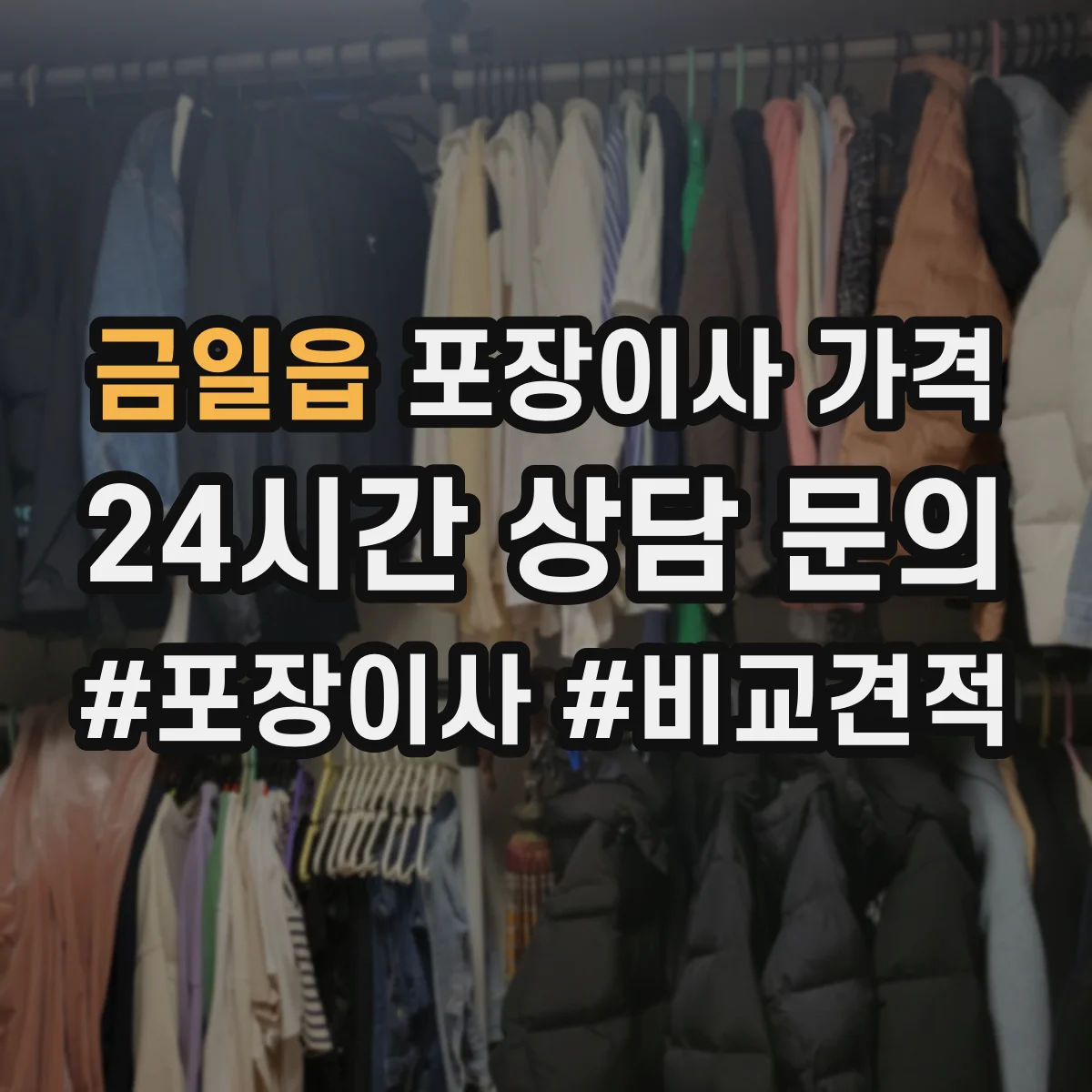 금일읍 포장이사 가격