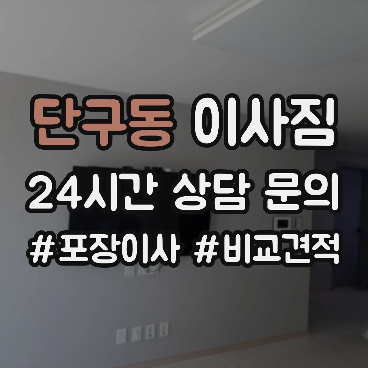 단구동 이사짐