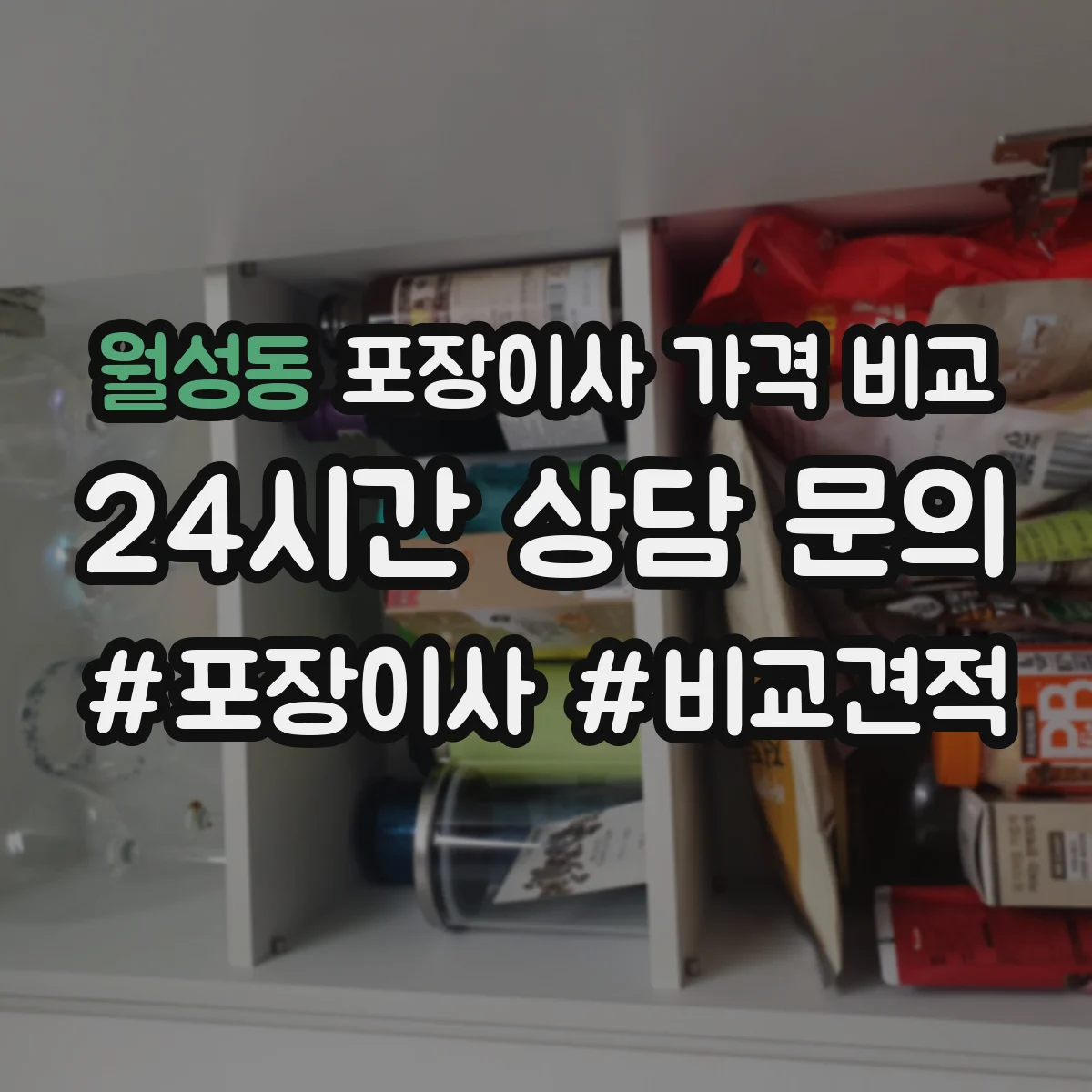 월성동 포장이사 가격 비교
