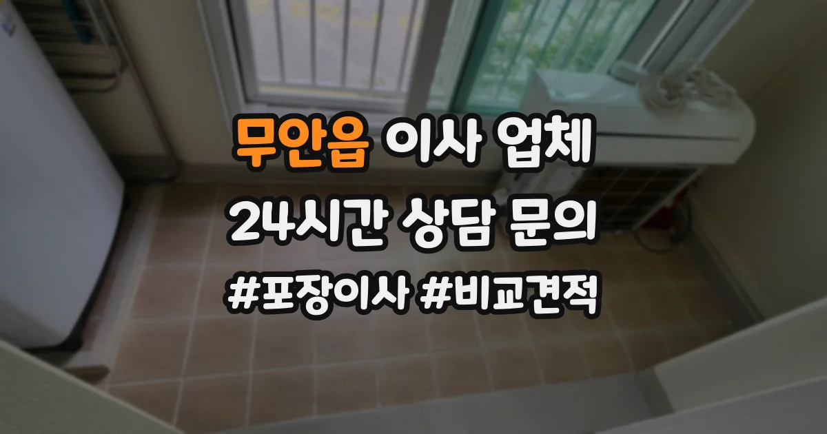 무안읍 이사 업체
