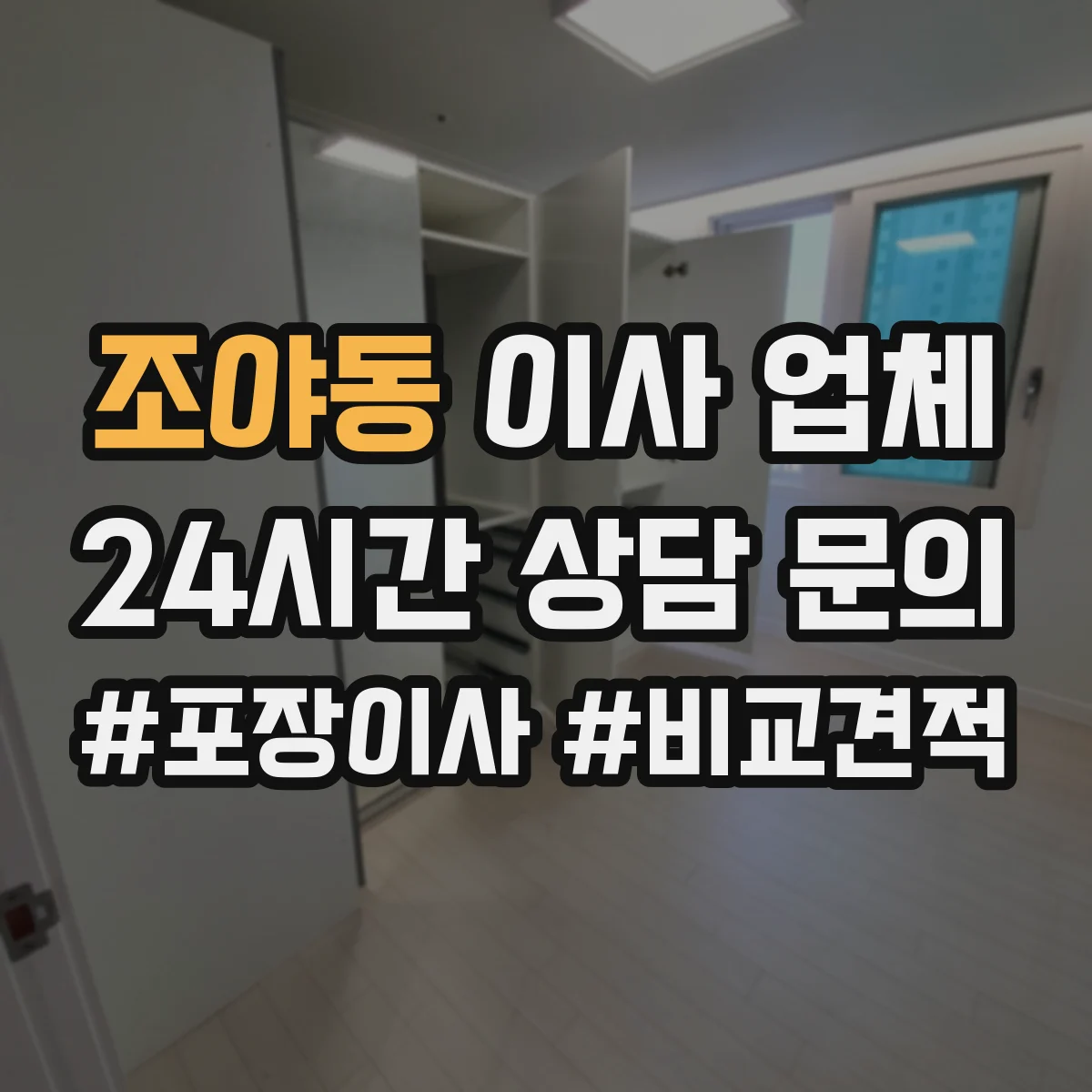조야동 이사 업체