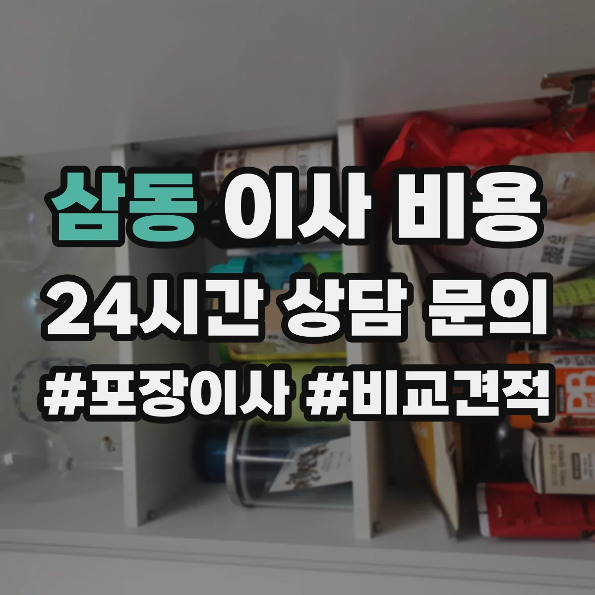 삼동 이사 비용