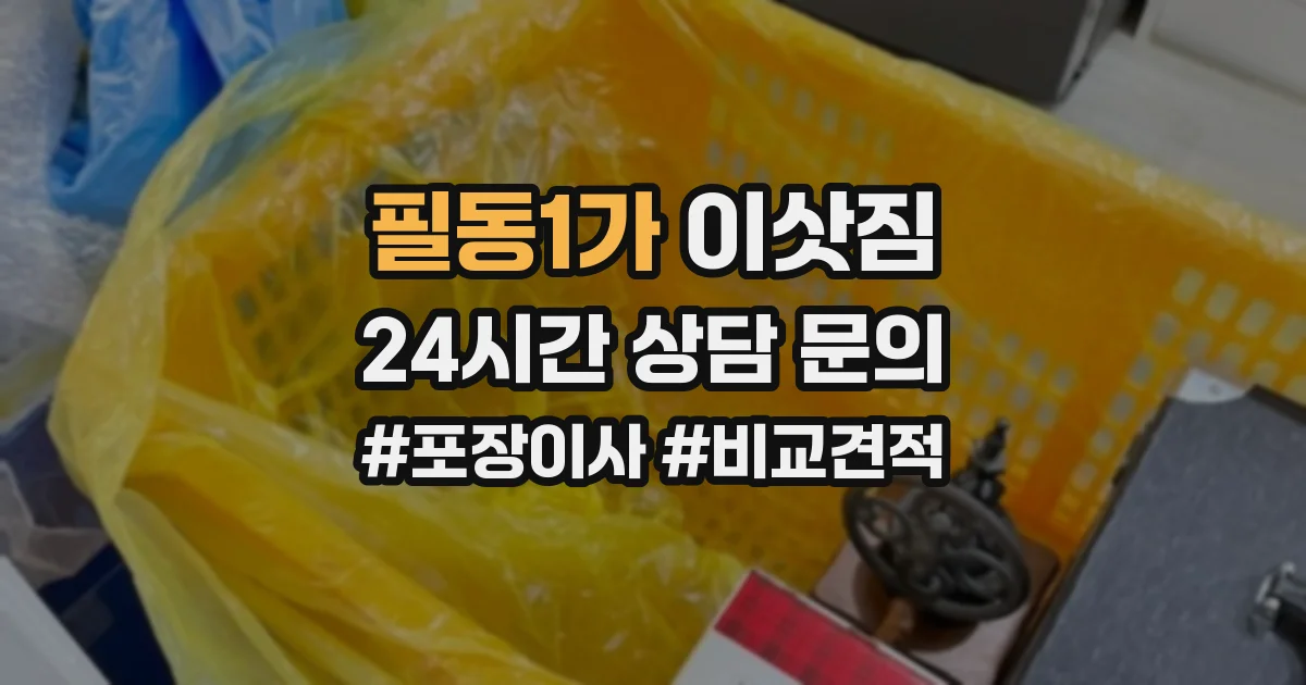 필동1가 이삿짐