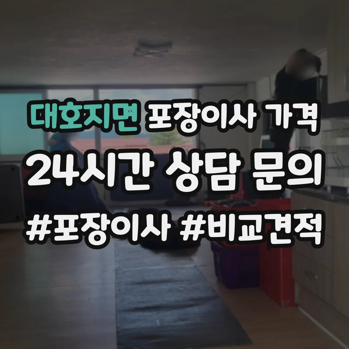 대호지면 포장이사 가격