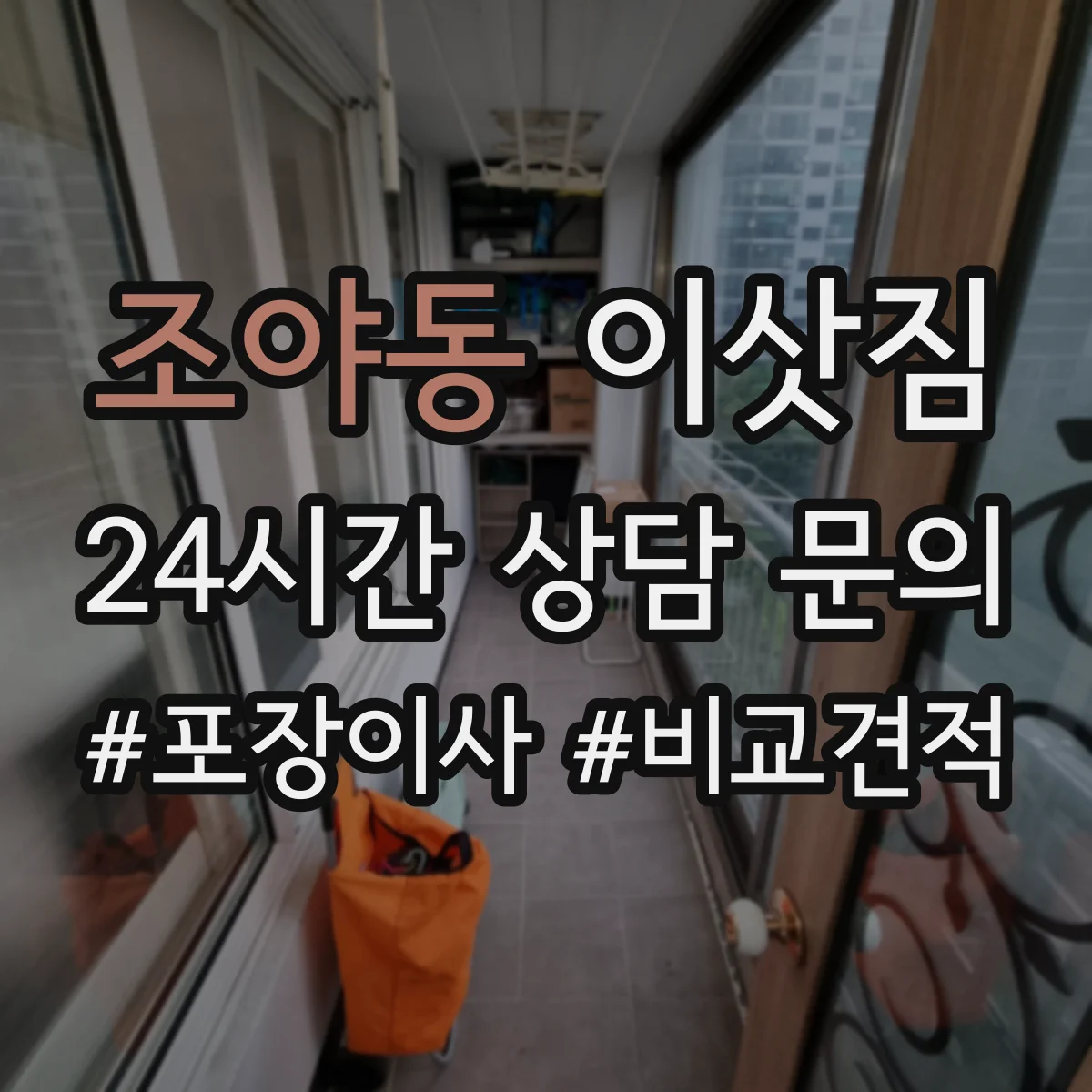 조야동 이삿짐