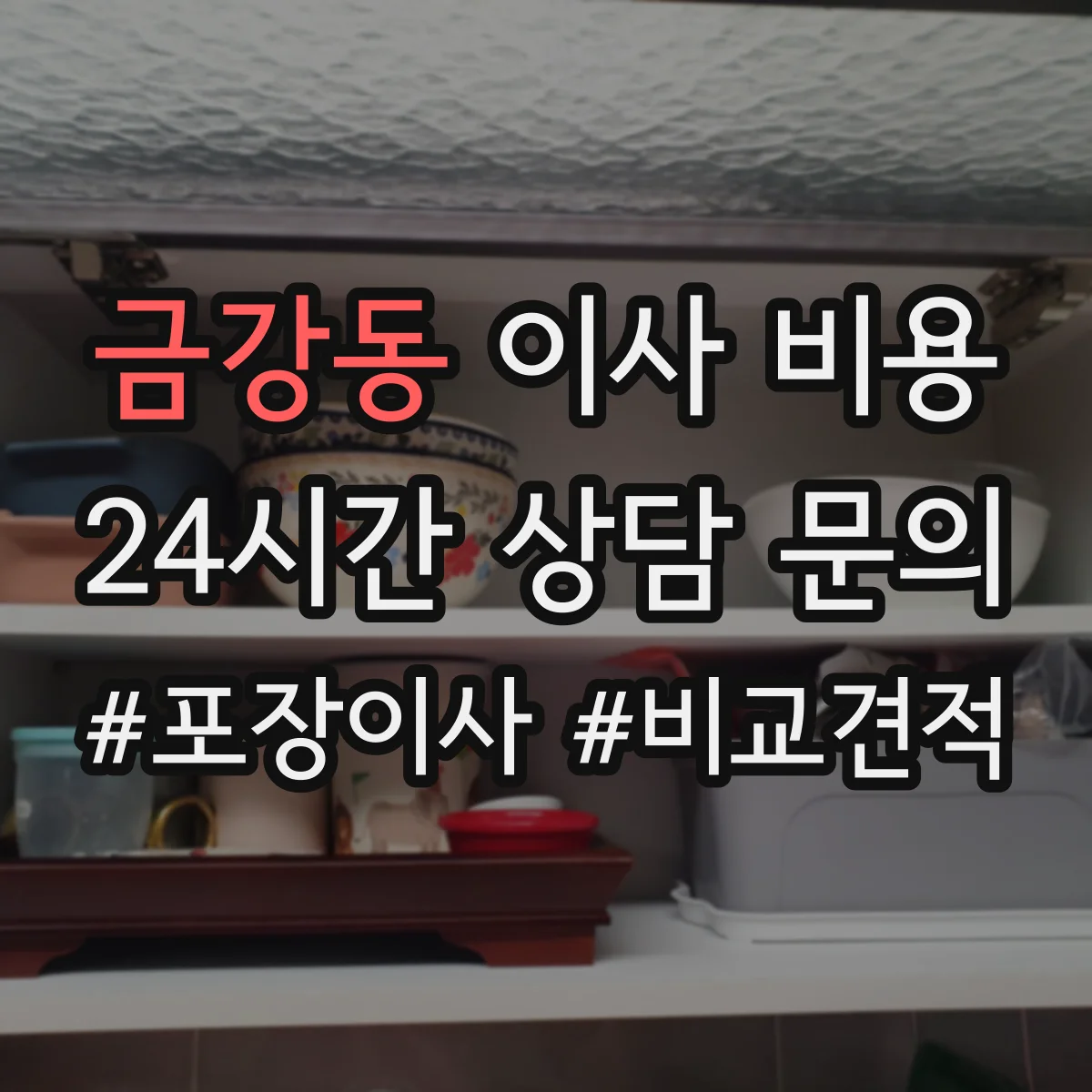 금강동 이사 비용