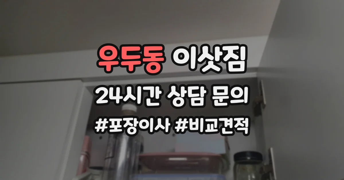 우두동 이삿짐