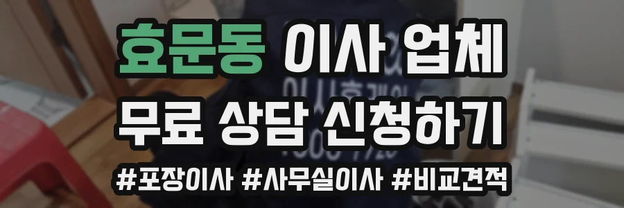 효문동 이사 업체