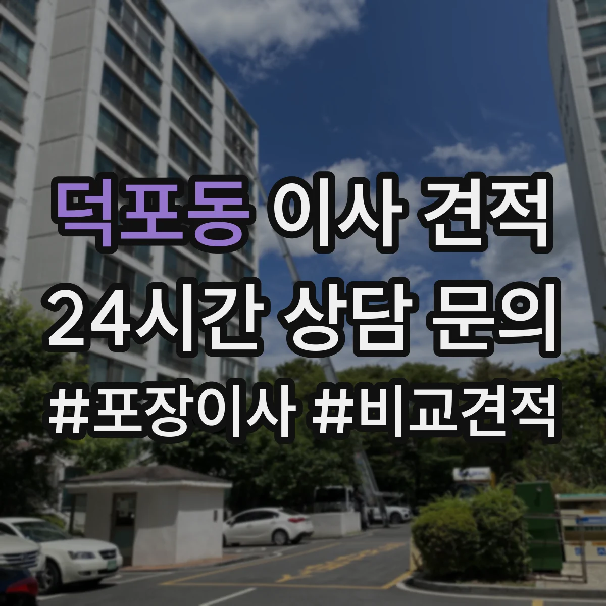 덕포동 이사 견적