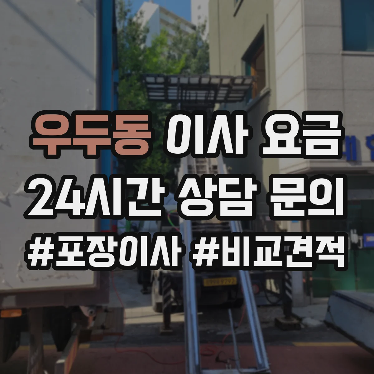 우두동 이사 요금