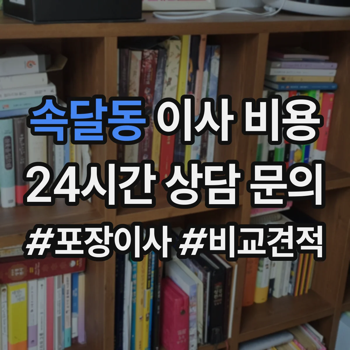 속달동 이사 비용